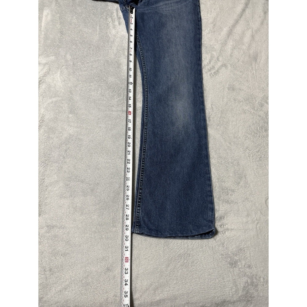 Arizona Jeans Womens 34x29.5 Blue Low Rise Bootcut Stretch Denim - Picture 3 of 9